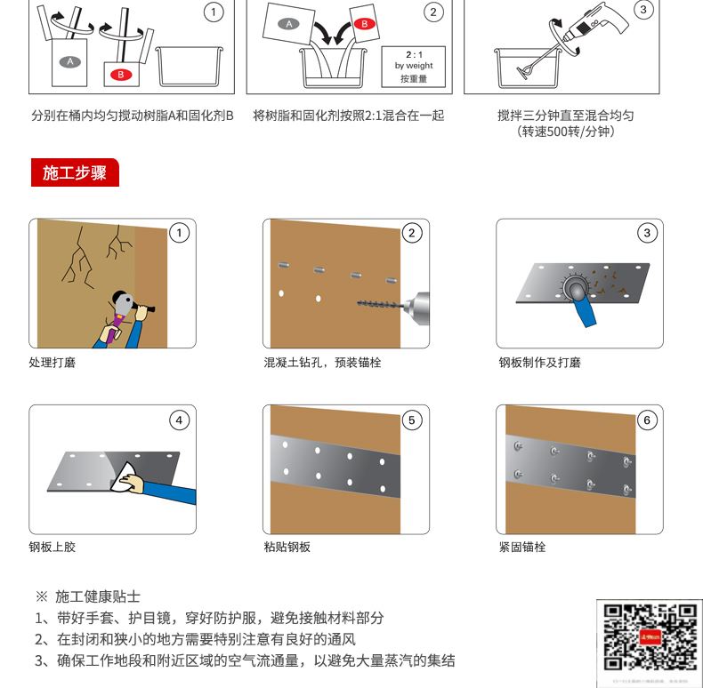 包钢人民路街道粘钢加固施工过程